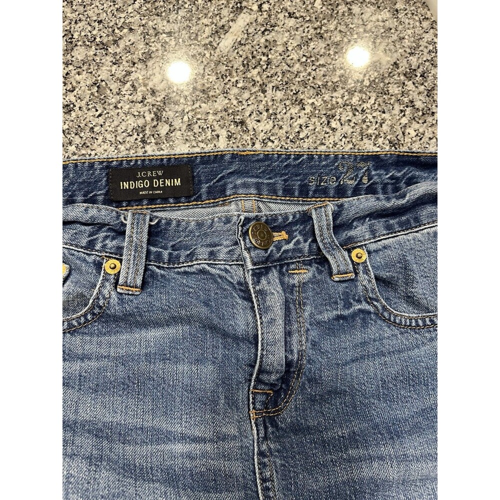 J.CREW Indigo Denim Mini Skirt Y2K Fashion 100% cotton Womens Size 27 0070 - Picture 6 of 6